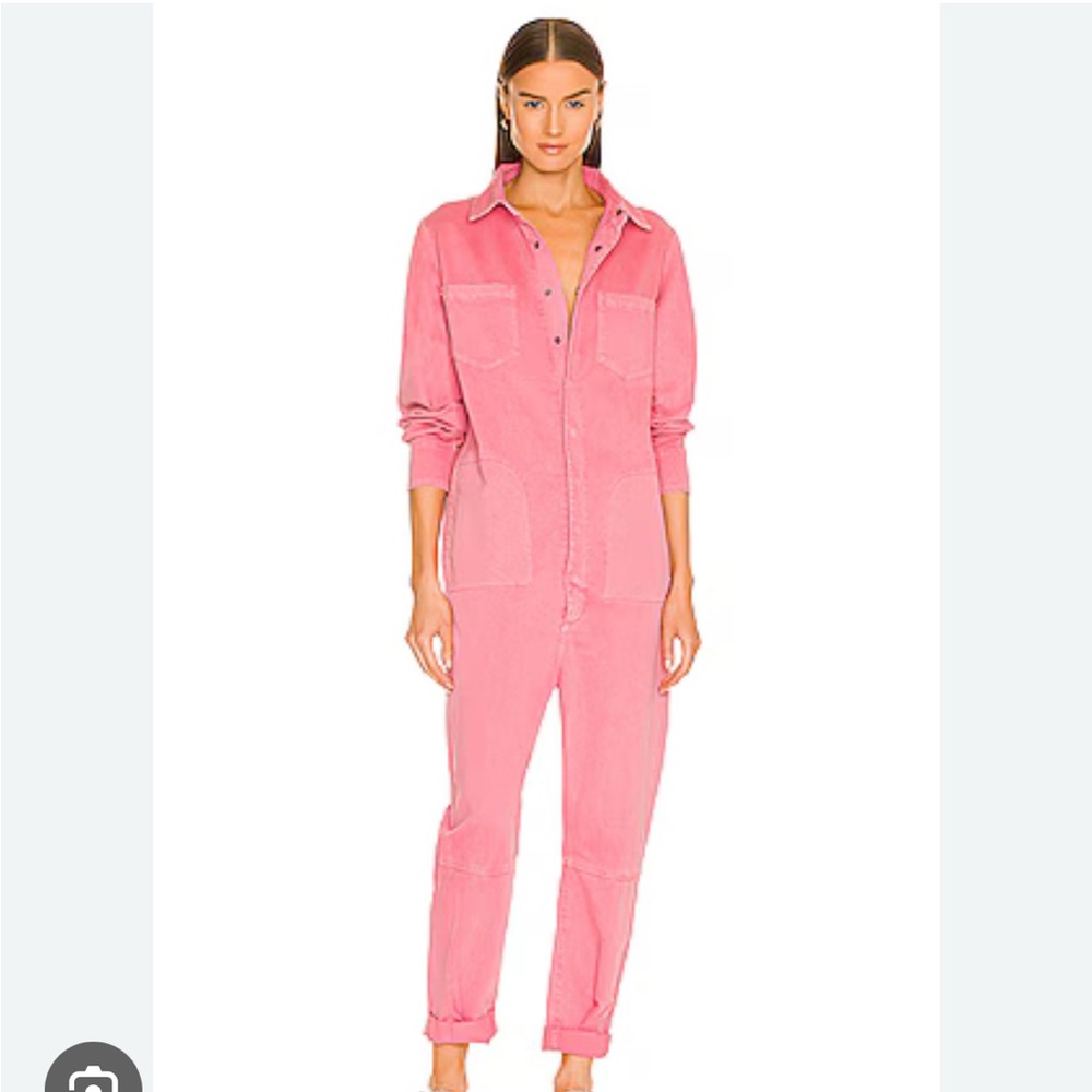One Teaspoon Paradise Utility Jumpsuit Rose Pink Size Medium